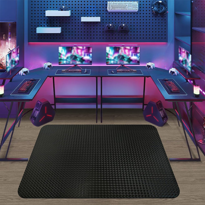 Vicwe Bodenschutzmatte Bürostuhl, 90 x 120 cm Gaming Bürostuhl Stuhlmatten, rutschfest und Einfach z