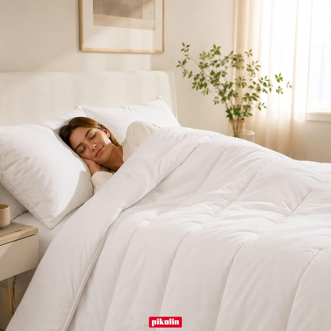 Pikolin Home - Faserdecke mit Aloe Vera-Behandlung (150 g/m²) für Frühling/Sommer Weib Kissen 135/14