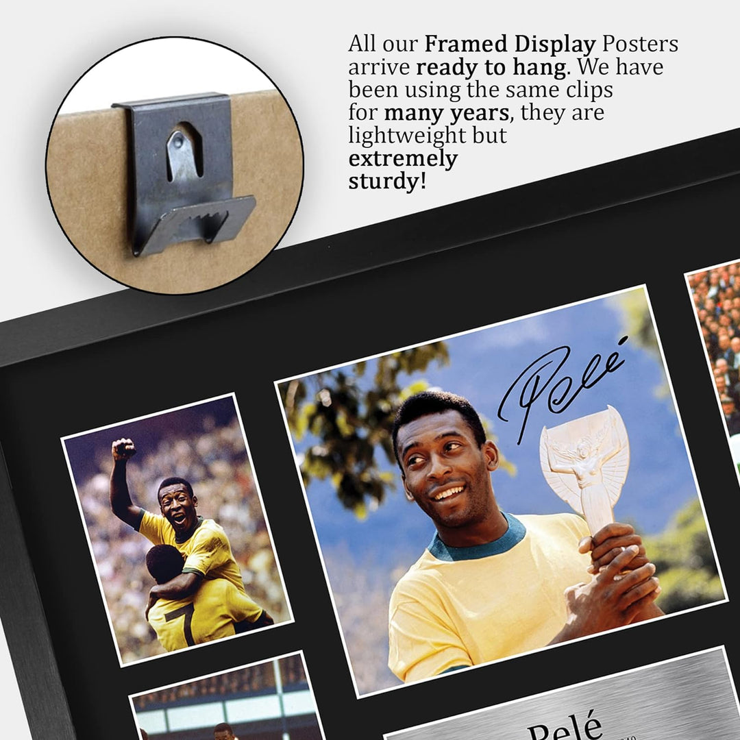 HWC Trading FR A3 Pele Brazil Geschenke Gedruckt, Signiert Autogramm Bild, Für Fussball-Fans Und Anh