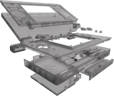 eXtremeRate Ersatz Gehäuse Case für Nintendo DS Lite NDSL, Voll Hülle&Knöpfen&Screen Protector Shell