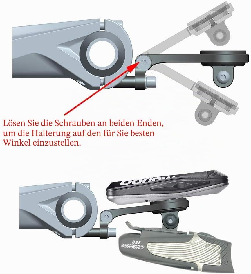 Chooee Fahrrad Halterung für Wahoo Elemnt, Wahoo Elemnt Bolt, Elemnt Mini,Out Front Combo-Fahrradhal