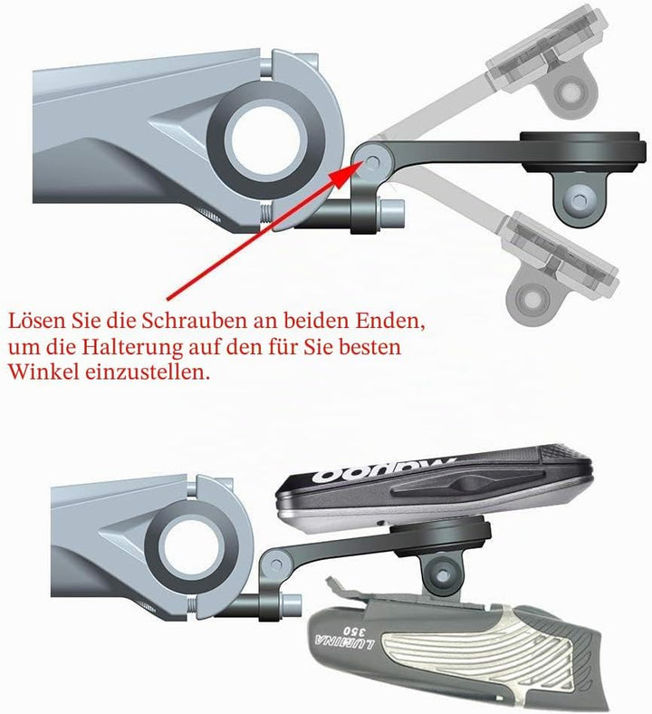 Chooee Fahrrad Halterung für Wahoo Elemnt, Wahoo Elemnt Bolt, Elemnt Mini,Out Front Combo-Fahrradhal