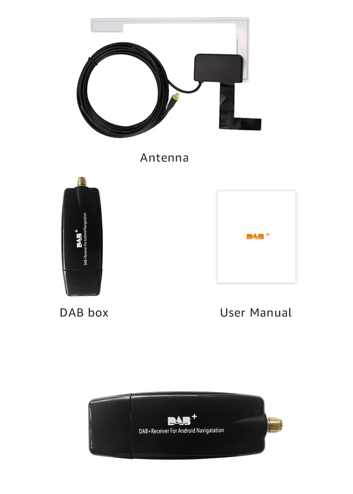 Car DAB+ USB Box Radio Receiver Adapter with Antenna for Android Stereo