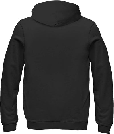 Disney Characters Bro Time Boy's Hooded Pullover Fleece, Black, Small