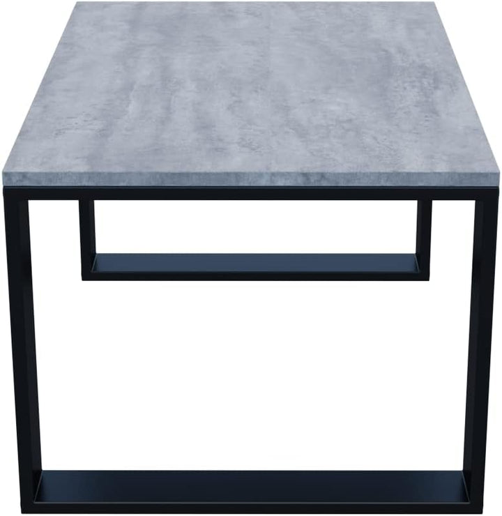 AKKE Couchtisch Wohnzimmertisch Beistelltisch Tisch Für Wohnzimmer Beton 100 x 40 x 55 L:100cm x B:4