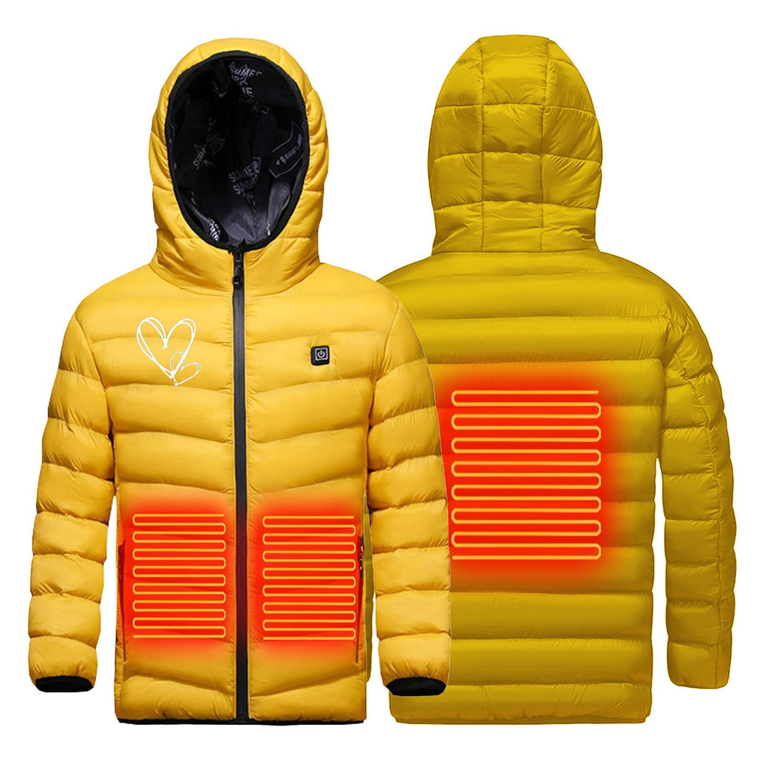 Battnot Elektrische Heizjacke Kinder Beheizbare Jacke USB Wärmejacke mit 3 Heizstufen, Beheizbare Ka
