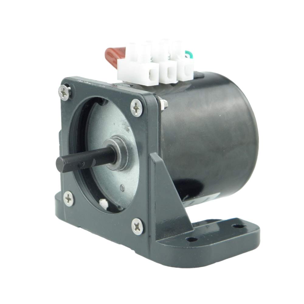 CHACNS Elektromotor 68KTYZ 220V 60RPM Umschaltbarer Metallmotor mit grossem Drehmoment und Netzkabel
