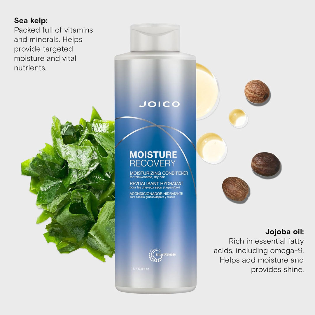 Joico Conditioner Moisture Recovery Moisturizing Conditioner Aquatisch 1 l (1er Pack), Aquatisch 1 l