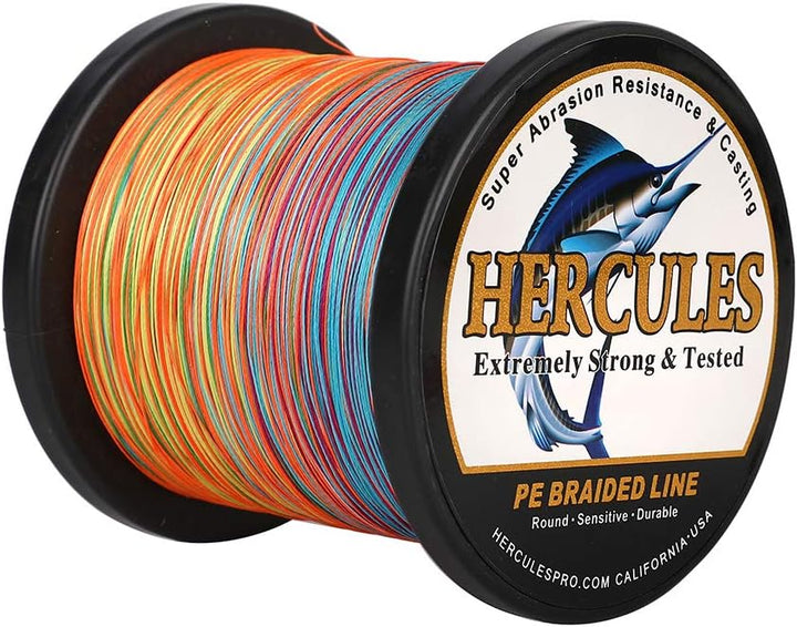 HERCULES Super Cast 100m - 2000m 109-2196 Yards Geflochtene Angelschnur 6lb - 100lb Test für Salzwas