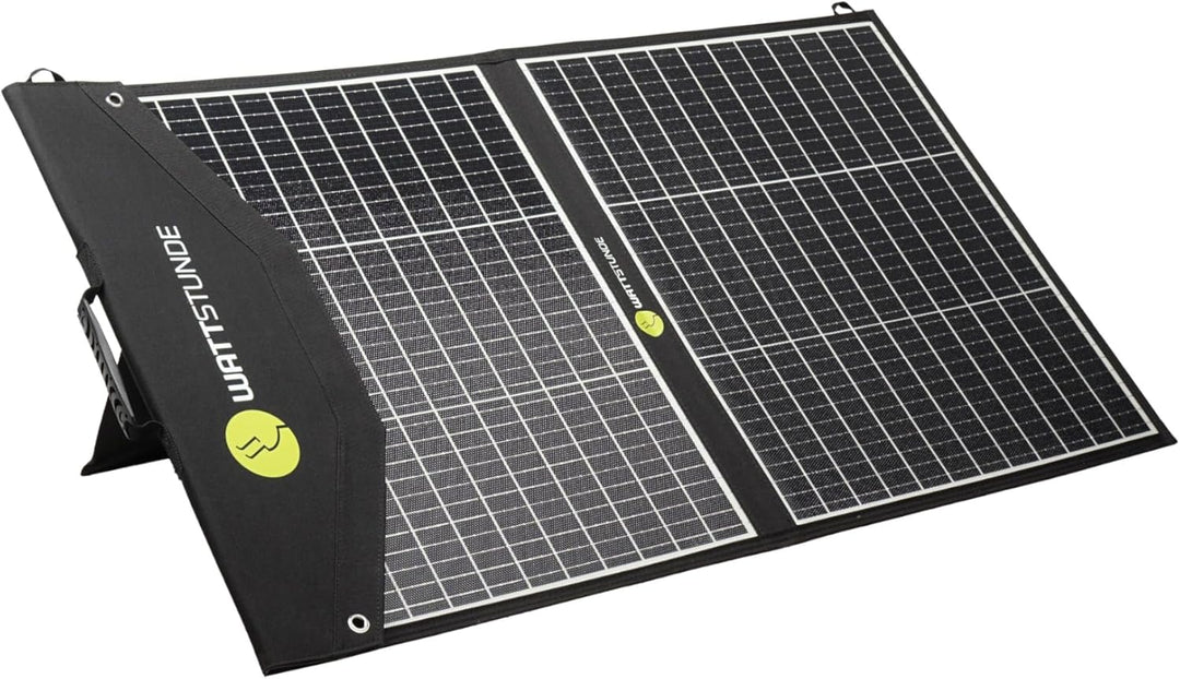 WATTSTUNDE SOLA Ease 100W SunFolder Solartasche - Mobiles 12V Outdoor Solarpanel - faltbares Solarmo