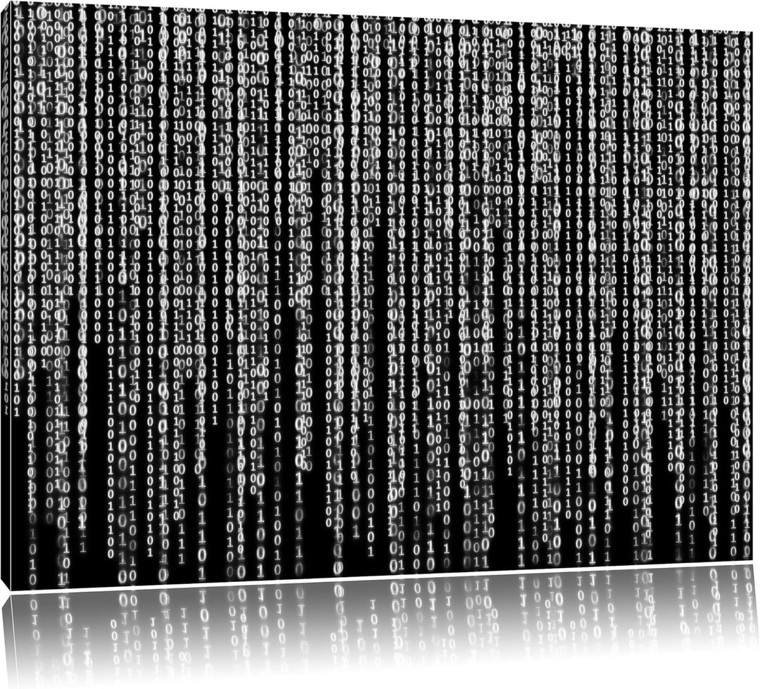 Monocrome, Matrix, Format: 100x70 auf Leinwand, XXL riesige Bilder fertig gerahmt mit Keilrahmen, Ku