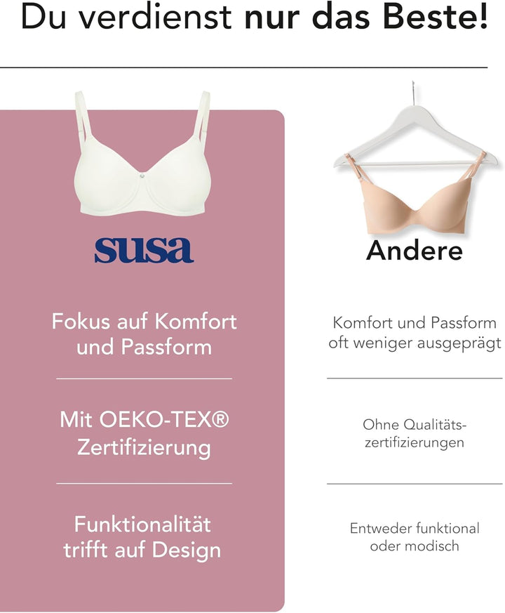 Susa Damen Catania BH 70D Champagne, 70D Champagne