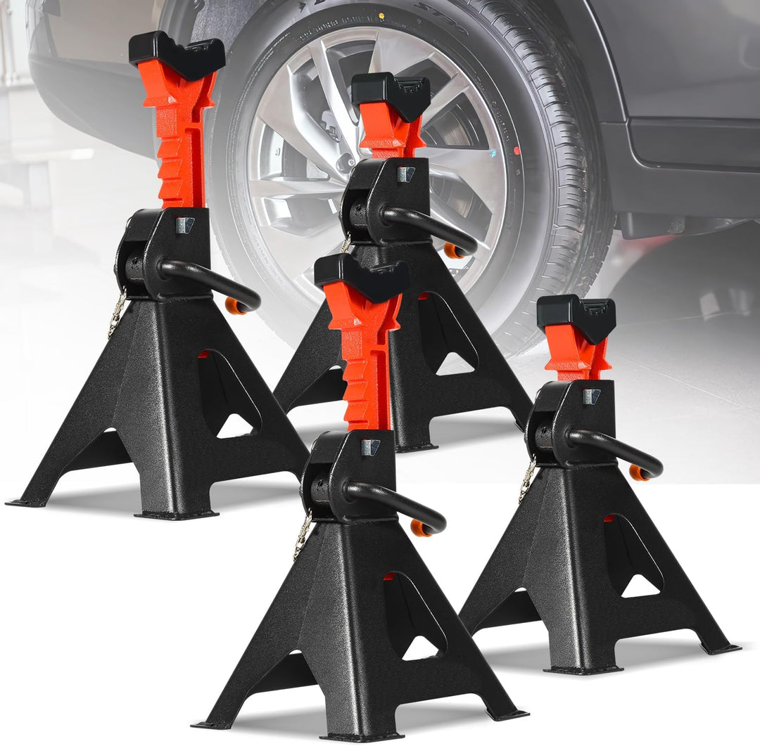 Jopassy 4X Unterstellbock 3T Tragfähigkeit｜Stützbock Höhenverstellbar 285-430mm｜Unterstellböcke Kfz
