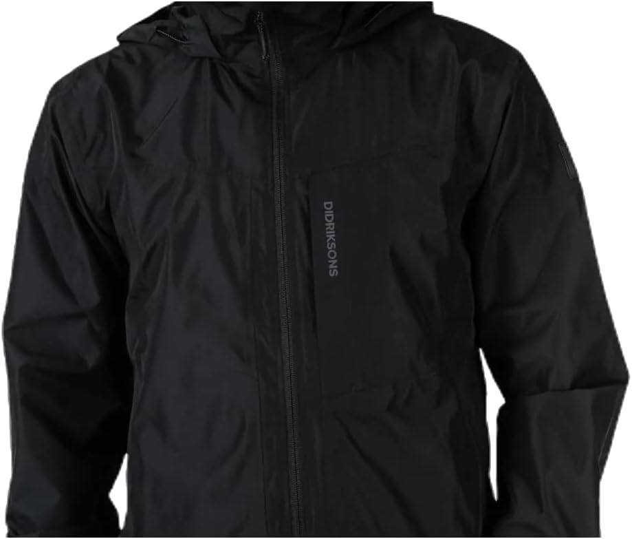 Didriksons Incus Jacket Men - wasserdichte Outdoorjacke Schwarz M, Schwarz M