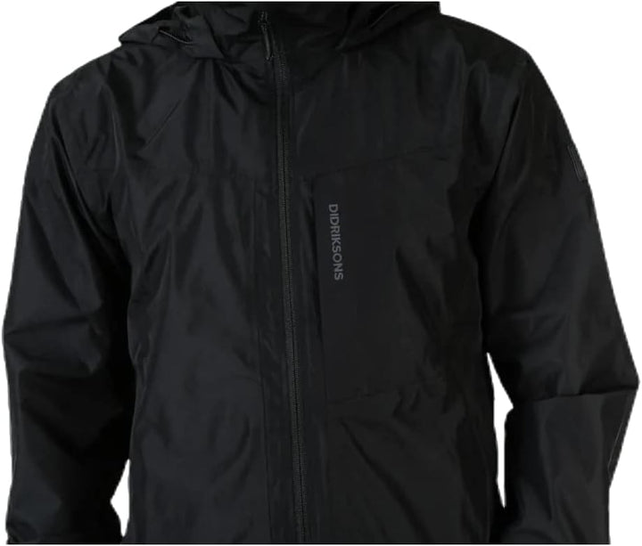 Didriksons Incus Jacket Men - wasserdichte Outdoorjacke Schwarz M, Schwarz M
