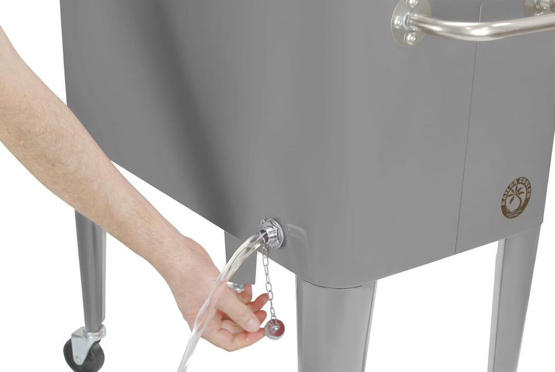 Kailua Cooler - Kühlbox, Kühlwagen, Getränkekühler Grau, Grau
