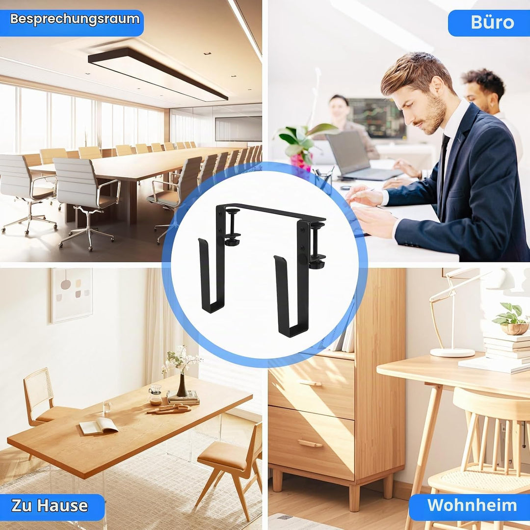 Aufhängbarer Laptop Organizer Schreibtisch Hänge Notebook Halter aus Aluminium Verstellbare Schreibt