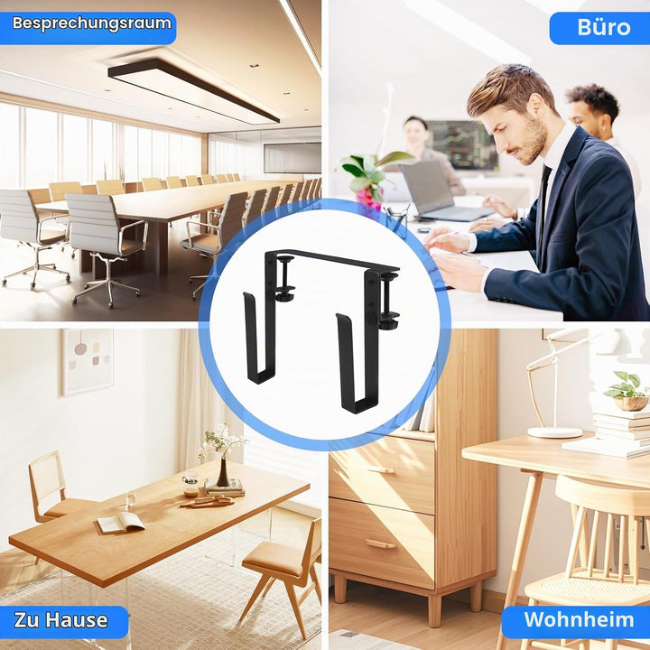 Aufhängbarer Laptop Organizer Schreibtisch Hänge Notebook Halter aus Aluminium Verstellbare Schreibt