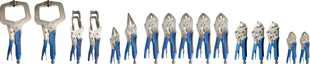 Brilliant Tools BT065016 Feststellzangen / Gripzangen-Satz, 16-tlg 16-tlg., 16-tlg.