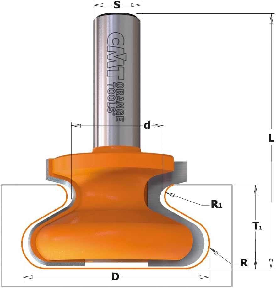 Cmt orange Tools 955.601.11 – Erdbeere für Griffe Z 2 HM S 12 D 120,9 cm X