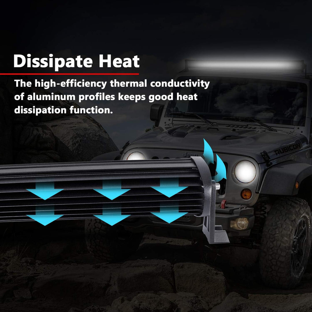 AUXTINGS 324w dreireihige 7d led light bar punkt-flut-combo gerade off-road-fahren lichter 22 inch T