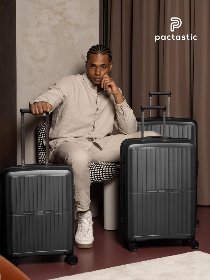 Pactastic Ultraleicht Hartschalen Check-in Koffer | Grosser XL Trolley 50 x 32 x 76 cm | von 101 Lit