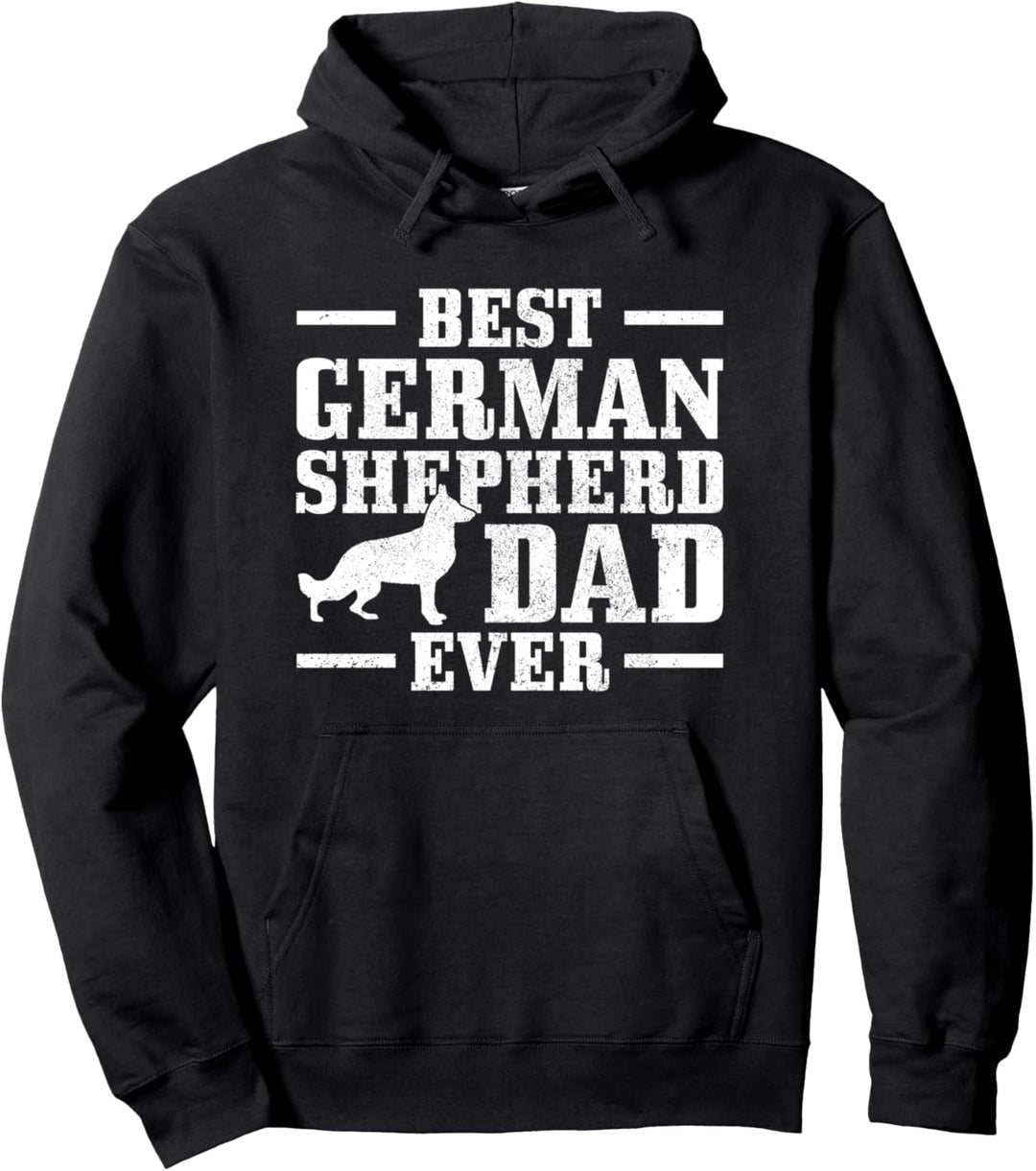 Schäferhund Best German Shepherd Dad Ever Hund Vintage Pullover Hoodie