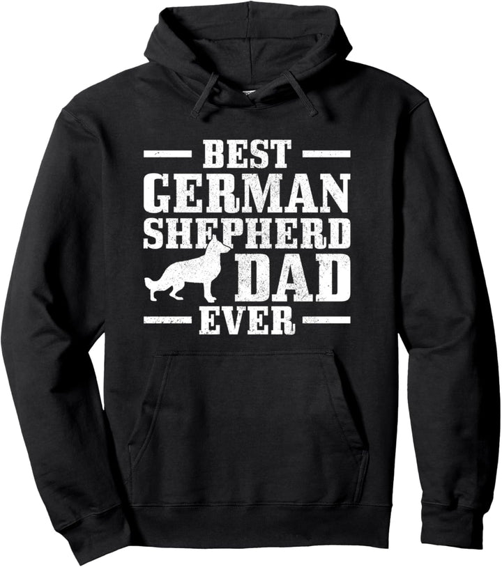 Schäferhund Best German Shepherd Dad Ever Hund Vintage Pullover Hoodie