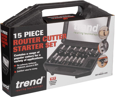 Trend Setss9tc Fräsen-Set, 15 Teile