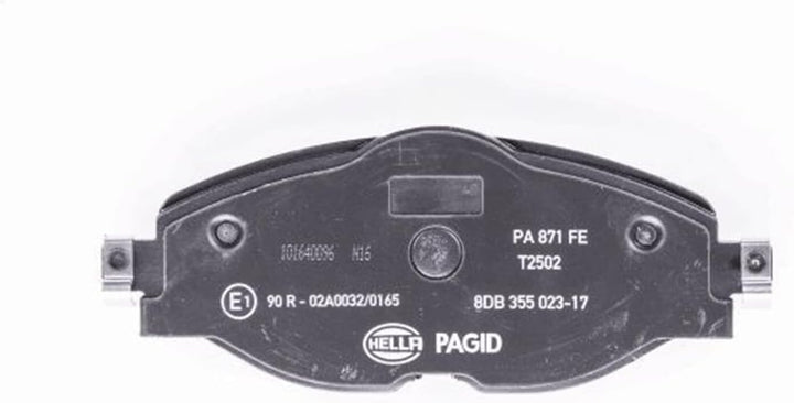 HELLA PAGID 8DB 355 023-171 Bremsbelagsatz - T2502 - Dicke/Stärke: 20.3mm - Bremssystem: TRW - für V