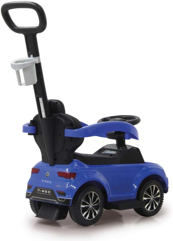 JAMARA 460462 Rutscher VW T-ROC 3in1-Kippschutz, Kofferraum, Schub-und Haltestange mit Lenkfunktion,