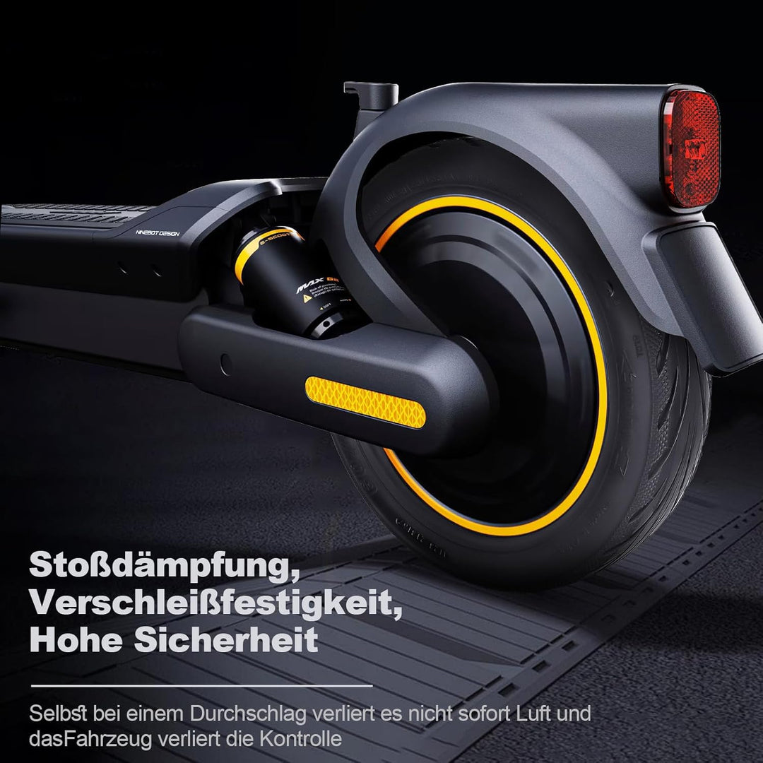 60/65-6,9 Tubeless Reifen mit Ventil für Ninebot Max G2/G2D/G2E/G65/F3/F3 Pro Hinten Scooter 10'' Er