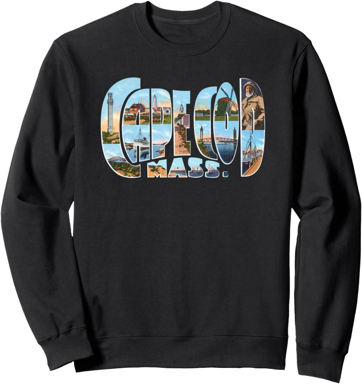 Cape Cod Massachusetts MA Vintage Retro Souvenir Sweatshirt