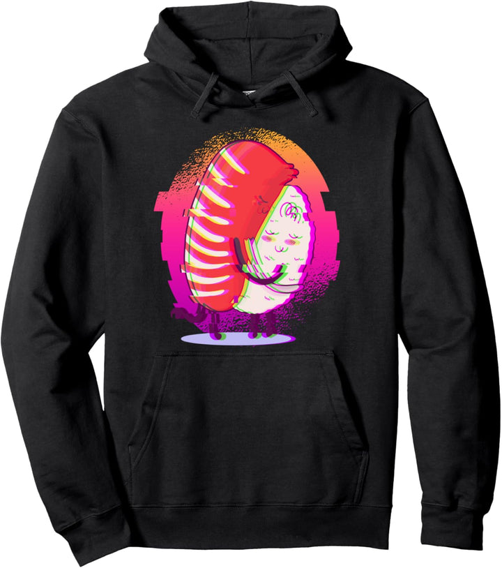 Sushi Hug Kawaii Japanese Food Japanese Aesthetic Pullover Hoodie