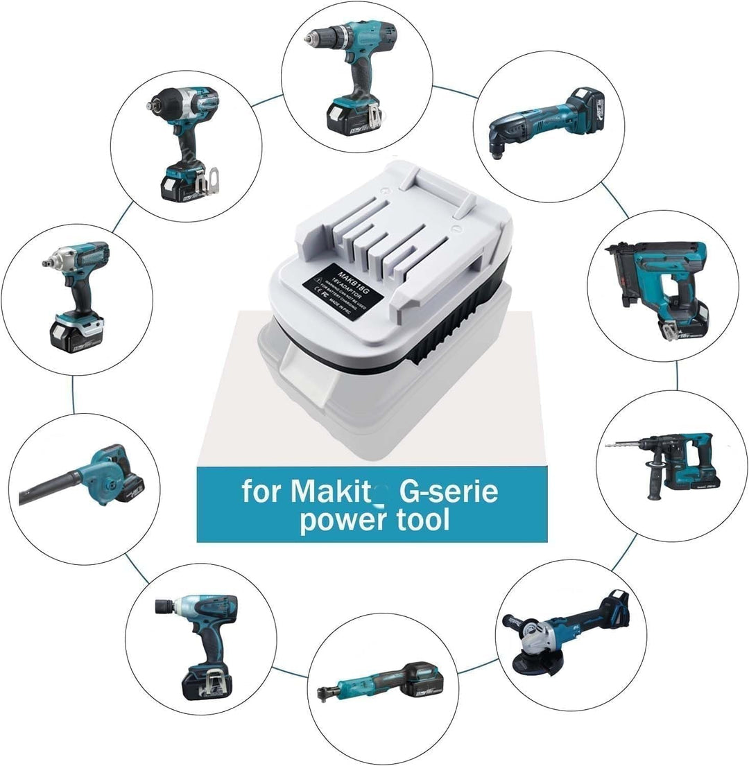 MAKB18G Akku Adapter für Makita 18V LXT Batterie BL1815 BL1820 BL1830 BL1840B, als Ersatz für den Ak