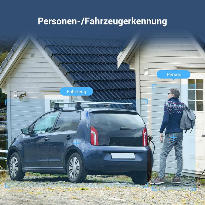 EZVIZ 2K WLAN Floodlight, Überwachungskamera Aussen, Smart Flutlicht mit Integrierter Beleuchtung, P