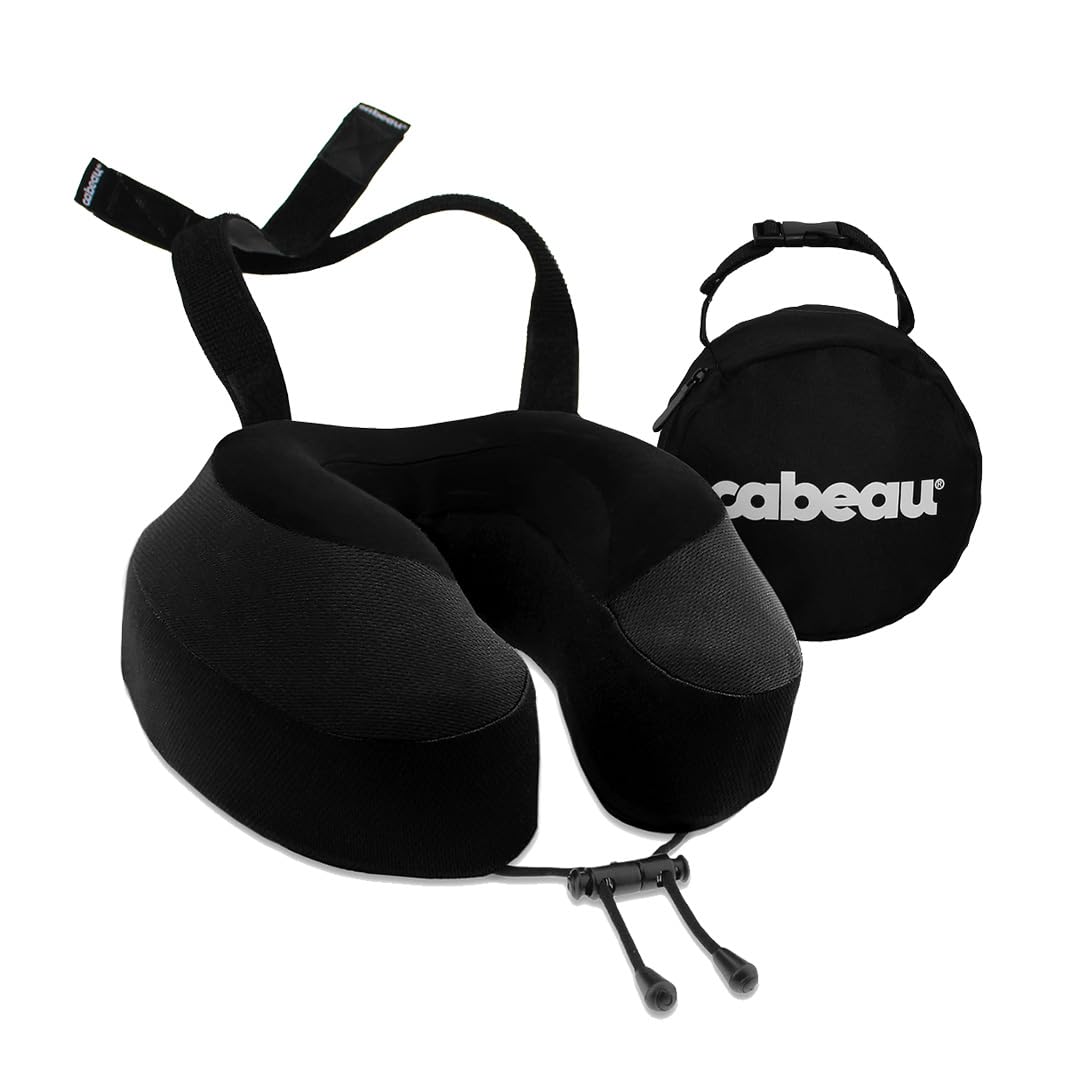 Cabeau Evolution S3 Travel Pillow - Gurte für Flugzeugsitz - Ensures Your Head Won't Fall Forward -