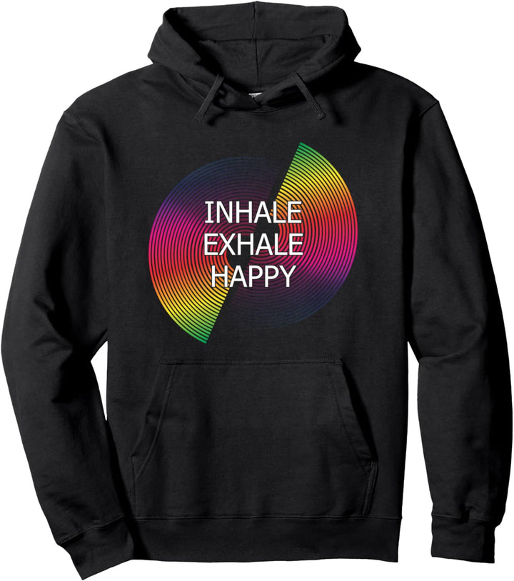 Inhale Exhale Sport Yoga Zen Sportlich Bewegung Gesundheit Pullover Hoodie