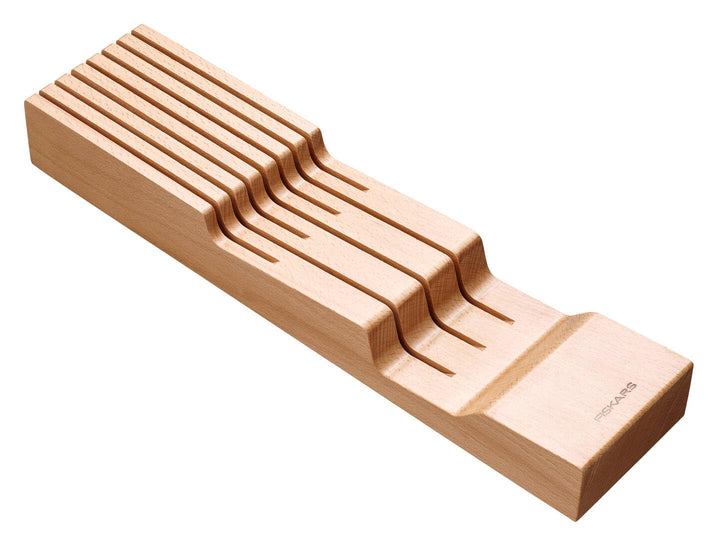 Fiskars Schubladen-Messerblock, Zur Aufbewahrung und zum Schutz von 3 grossen und 4 kleinen Messern,