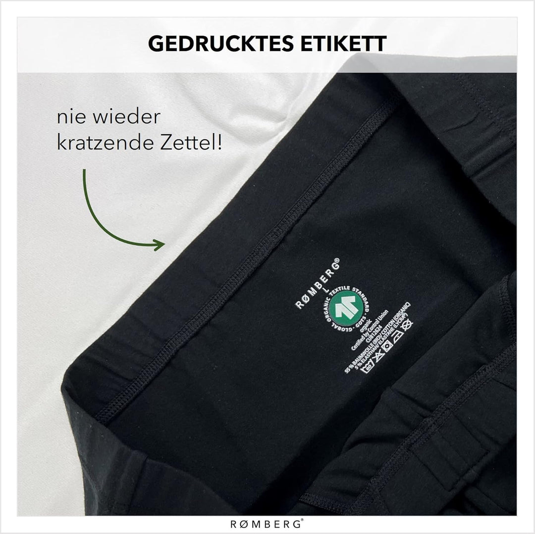 Romberg Herren Unterhose, klassischer Slip, 6er Pack aus nachhaltiger Bio-Baumwolle (GOTS Zertifizie