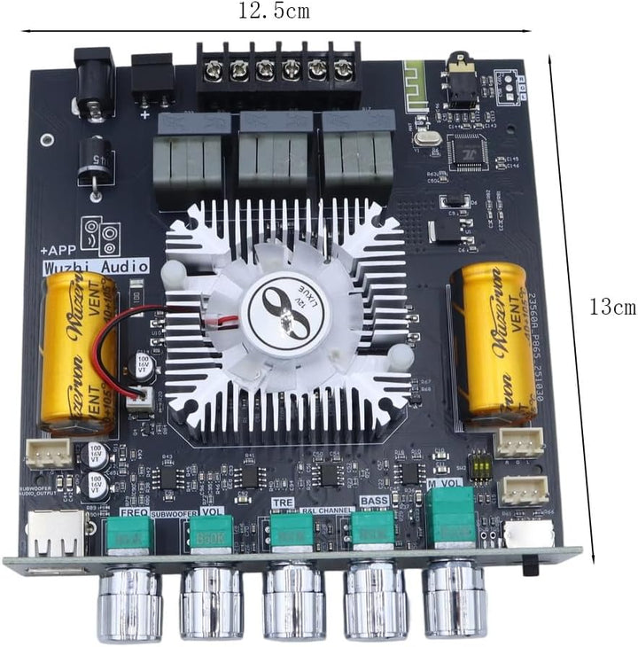 2 x 160 W + 220 W 2.1-Kanal TDA7498E ZK-HT21 Bluetooth-Digital-Leistungsverstärkermodul Hoch- und Ti