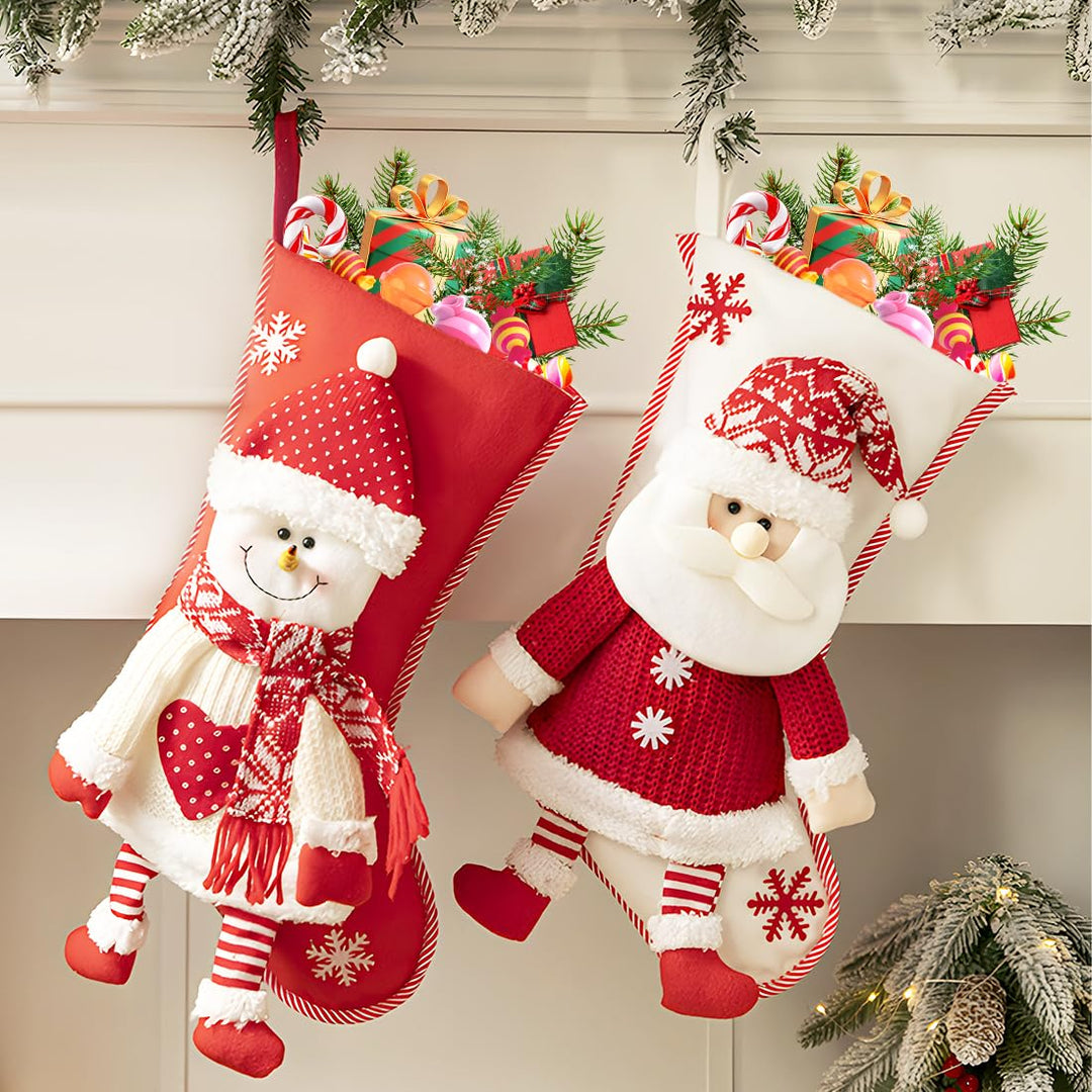 2 Gross Weihnachtsstrumpf, Weihnachtsstrümpfe Personalisiert, Weihnachtssocken Premium, Nikolausstru