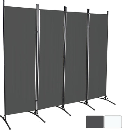 Gimisgu Paravent 200x170cm Raumteiler Gross Garten Stellwand Trennwand Balkon Sichtschutz, 4 Teilig,