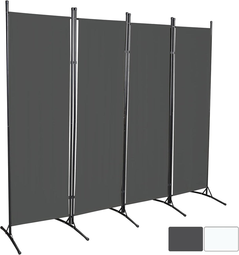 Gimisgu Paravent 200x170cm Raumteiler Gross Garten Stellwand Trennwand Balkon Sichtschutz, 4 Teilig,