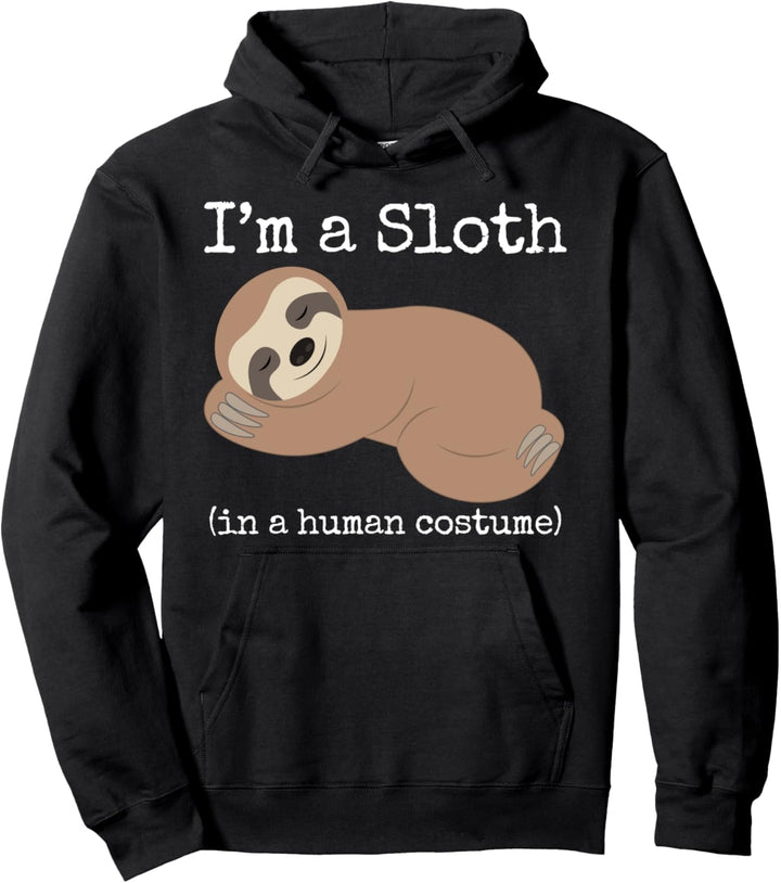 Faultier Kostüm Ich bin ein Faultier in einem menschlichen Pullover Hoodie