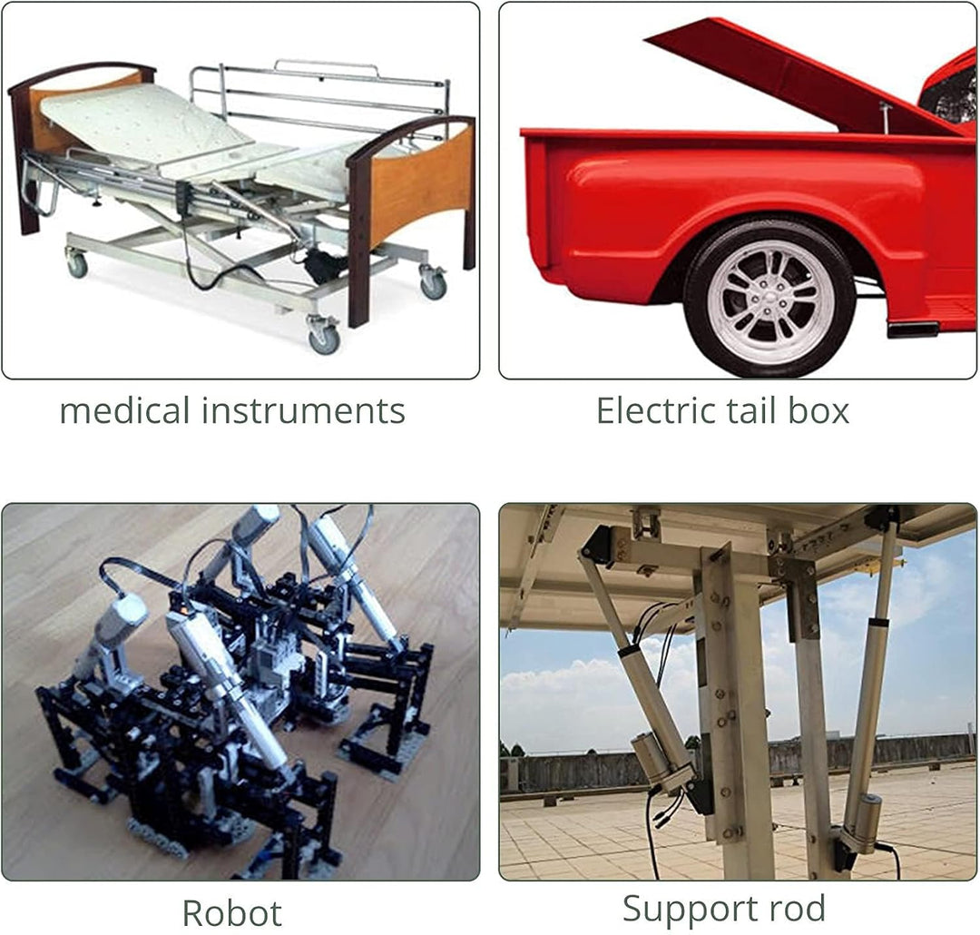 EYPINS Linearantrieb Linearmotor 12V, 1000N 100mm Hub max Linearantrieb, Toröffner Verstellantrieb L
