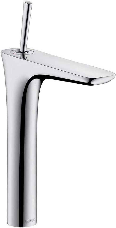 hansgrohe Wasserhahn PuraVida (Armatur mit Auslauf Höhe 200 mm und Push-Open Ablaufgarnitur) Chrom m