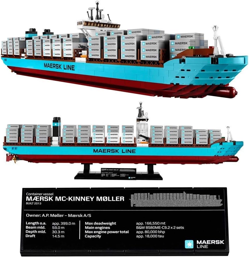 LEGO 10241 Creator Maersk Line Triple E Container Ship / Containerschiff, ab 9 Jahren