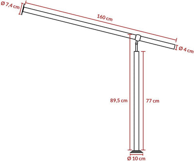 MONZANA® Edelstahl Eingangsgeländer 160cm Pflegeleicht Innen Aussen Handlauf Wandhandlauf Treppengel