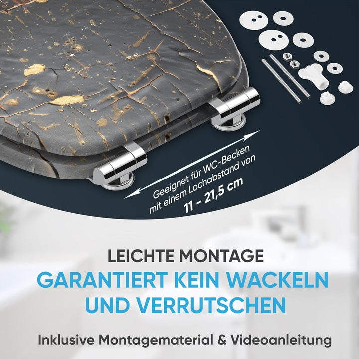 Sanilo WC Sitz mit Absenkautomatik, viele neue Toilettendeckel zur Auswahl, hochwertige Oberfläche,